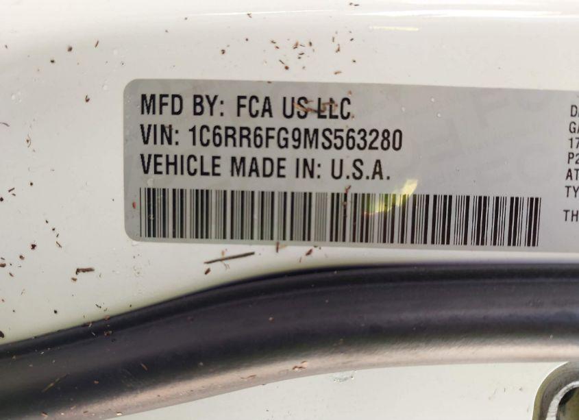 Photo 9 of 2021 Ram 1500 CLASSIC TRADESMAN 4X2 6'4 BOX (VIN 1C6RR6FG9MS563280)