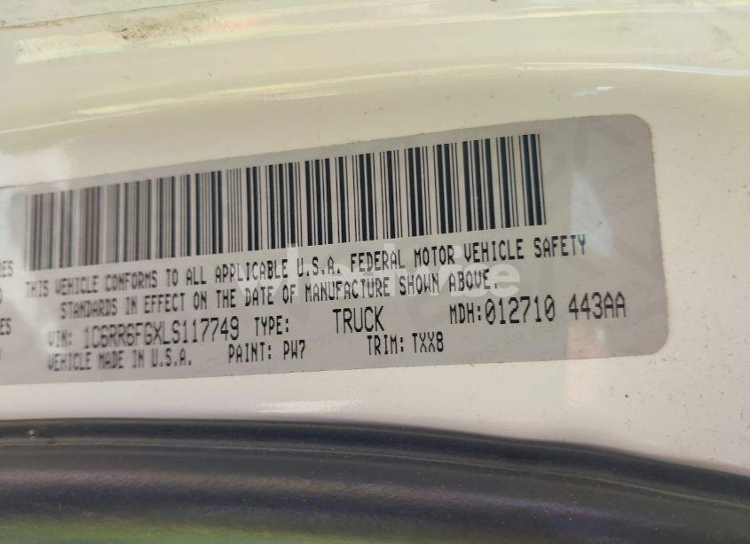 Photo 9 of 2020 Ram 1500 CLASSIC TRADESMAN 4X2 6'4 BOX (VIN 1C6RR6FGXLS117749)