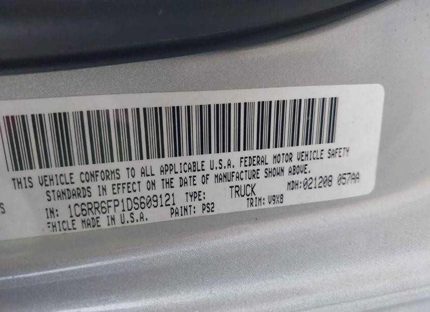 Photo 9 of 2013 Ram 1500 TRADESMAN/EXPRESS (VIN 1C6RR6FP1DS609121)