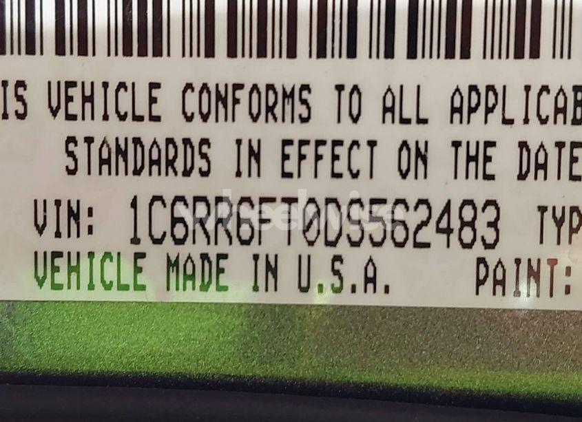 Photo 9 of 2013 Ram 1500 EXPRESS (VIN 1C6RR6FT0DS562483)