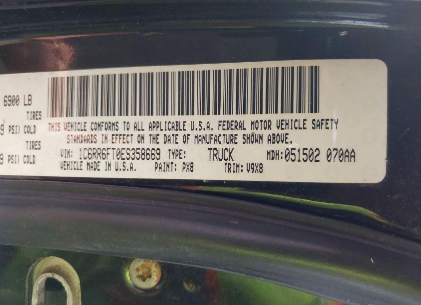 Photo 9 of 2014 Ram 1500 EXPRESS (VIN 1C6RR6FT0ES358669)