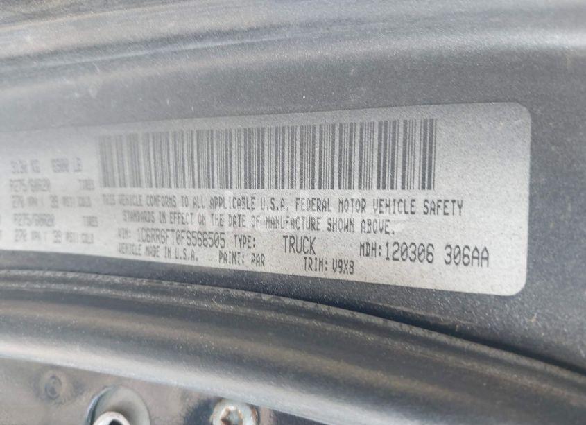 Photo 9 of 2015 Ram 1500 EXPRESS (VIN 1C6RR6FT0FS566505)