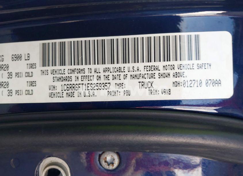 Photo 9 of 2014 Ram 1500 EXPRESS (VIN 1C6RR6FT1ES259357)