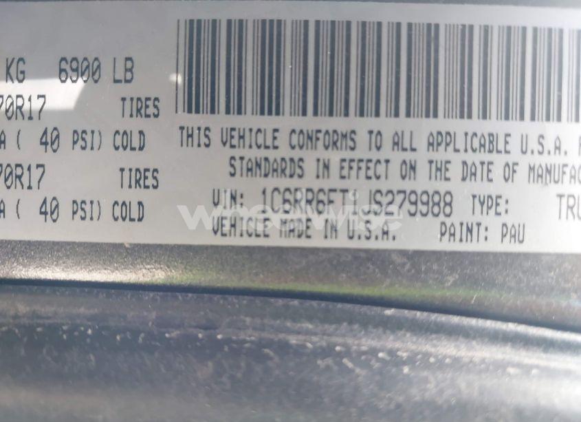 Photo 9 of 2018 Ram 1500 TRADESMAN 4X2 6'4 BOX (VIN 1C6RR6FT1JS279988)