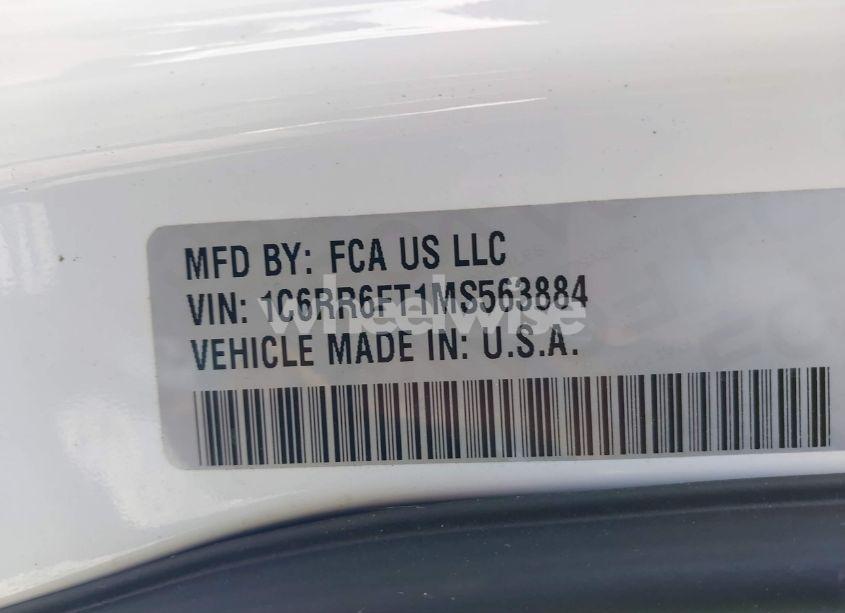 Photo 9 of 2021 Ram 1500 CLASSIC TRADESMAN 4X2 6'4 BOX (VIN 1C6RR6FT1MS563884)