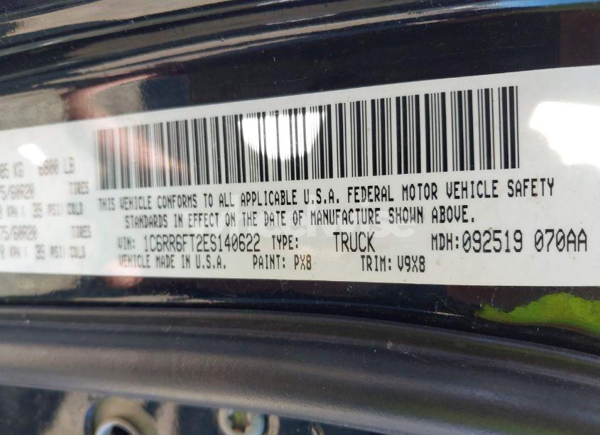 Photo 9 of 2014 Ram 1500 EXPRESS (VIN 1C6RR6FT2ES140622)