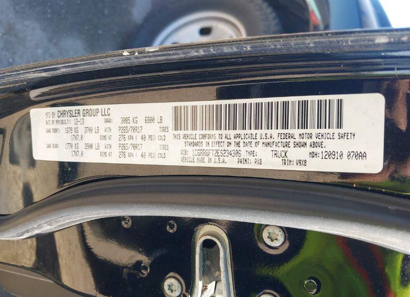 Photo 9 of 2014 Ram 1500 TRADESMAN (VIN 1C6RR6FT2ES234306)