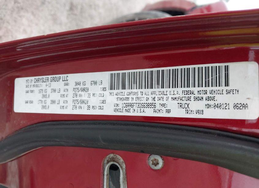 Photo 9 of 2013 Ram 1500 EXPRESS (VIN 1C6RR6FT3DS638956)