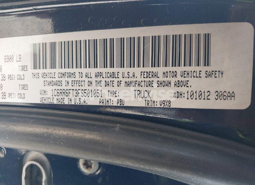 Photo 9 of 2015 Ram 1500 EXPRESS (VIN 1C6RR6FT3FS501051)