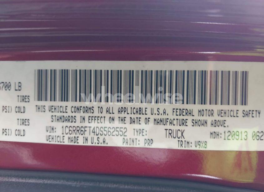 Photo 9 of 2013 Ram 1500 EXPRESS (VIN 1C6RR6FT4DS562552)