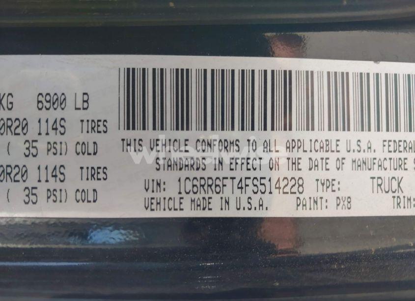 Photo 9 of 2015 Ram 1500 EXPRESS (VIN 1C6RR6FT4FS514228)