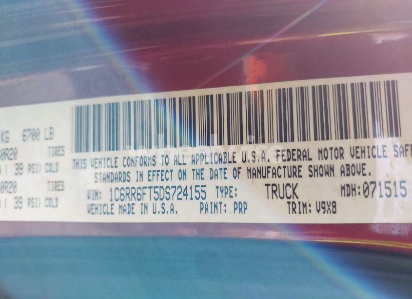 Photo 9 of 2013 Ram 1500 EXPRESS (VIN 1C6RR6FT5DS724155)