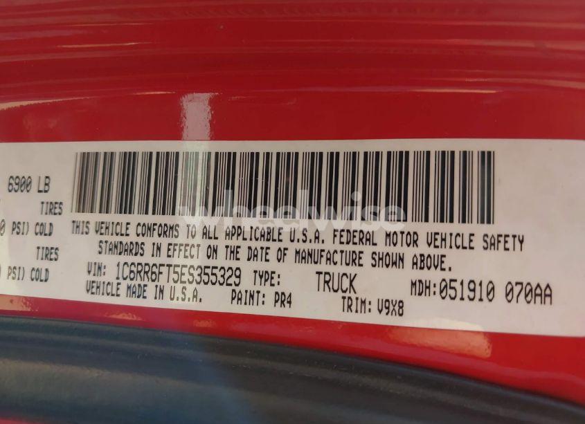 Photo 9 of 2014 Ram 1500 TRADESMAN (VIN 1C6RR6FT5ES355329)