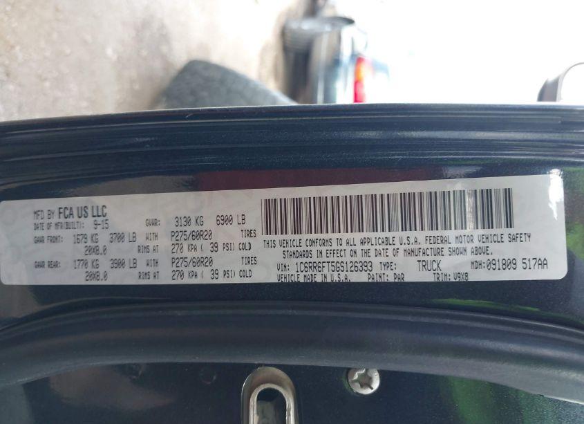 Photo 9 of 2016 Ram 1500 EXPRESS (VIN 1C6RR6FT5GS126393)