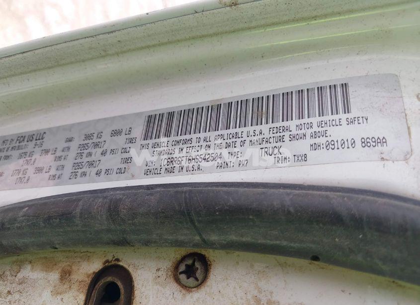 Photo 9 of 2017 Ram 1500 TRADESMAN 4X2 6'4 BOX (VIN 1C6RR6FT6HS542504)