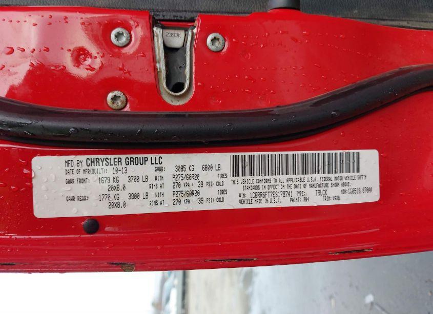 Photo 9 of 2014 Ram 1500 EXPRESS (VIN 1C6RR6FT7ES179741)