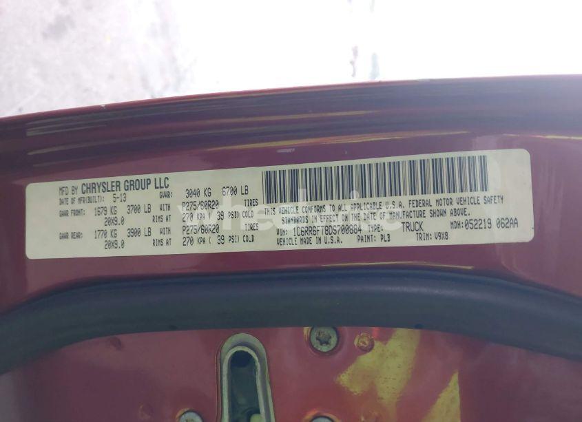 Photo 9 of 2013 Ram 1500 EXPRESS (VIN 1C6RR6FT8DS700884)