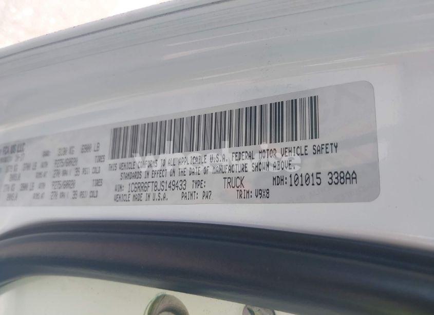 Photo 9 of 2018 Ram 1500 EXPRESS 4X2 6'4 BOX (VIN 1C6RR6FT8JS149433)