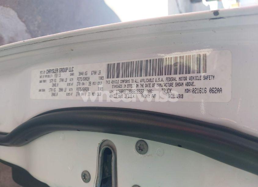 Photo 9 of 2013 Ram 1500 TRADESMAN (VIN 1C6RR6FT9DS618937)