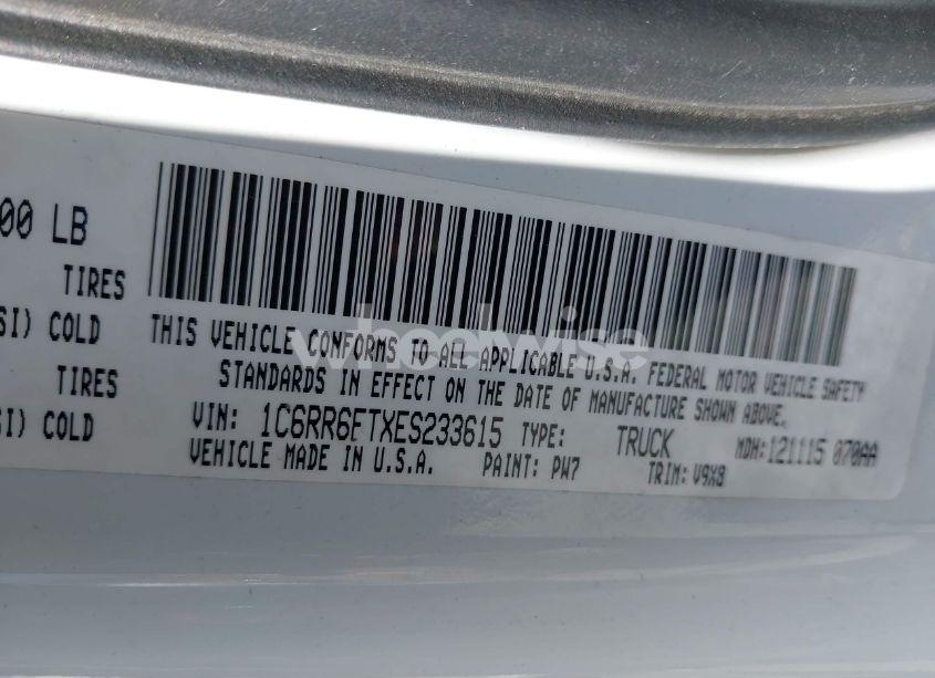 Photo 9 of 2014 Ram 1500 TRADESMAN (VIN 1C6RR6FTXES233615)