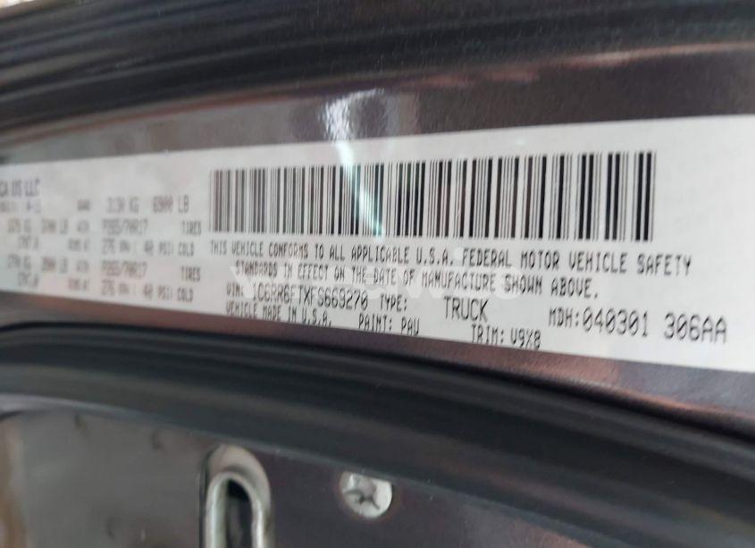 Photo 9 of 2015 Ram 1500 TRADESMAN (VIN 1C6RR6FTXFS669270)