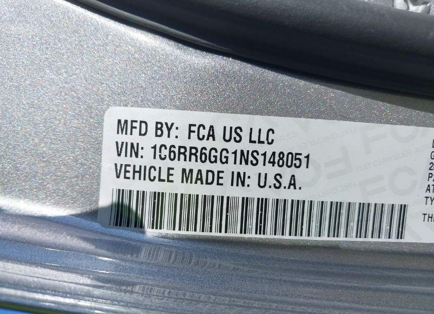 Photo 9 of 2022 Ram 1500 CLASSIC WARLOCK (VIN 1C6RR6GG1NS148051)