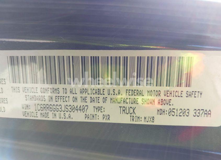 Photo 9 of 2018 Ram 1500 BIG HORN 4X2 6'4 BOX (VIN 1C6RR6GG3JS304407)