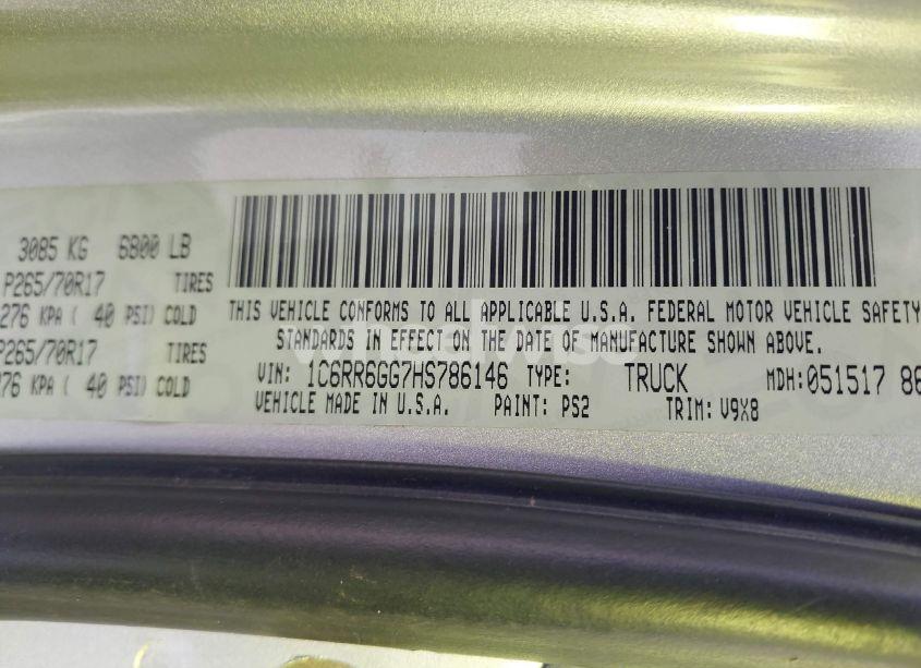 Photo 9 of 2017 Ram 1500 SLT 4X2 6'4 BOX (VIN 1C6RR6GG7HS786146)