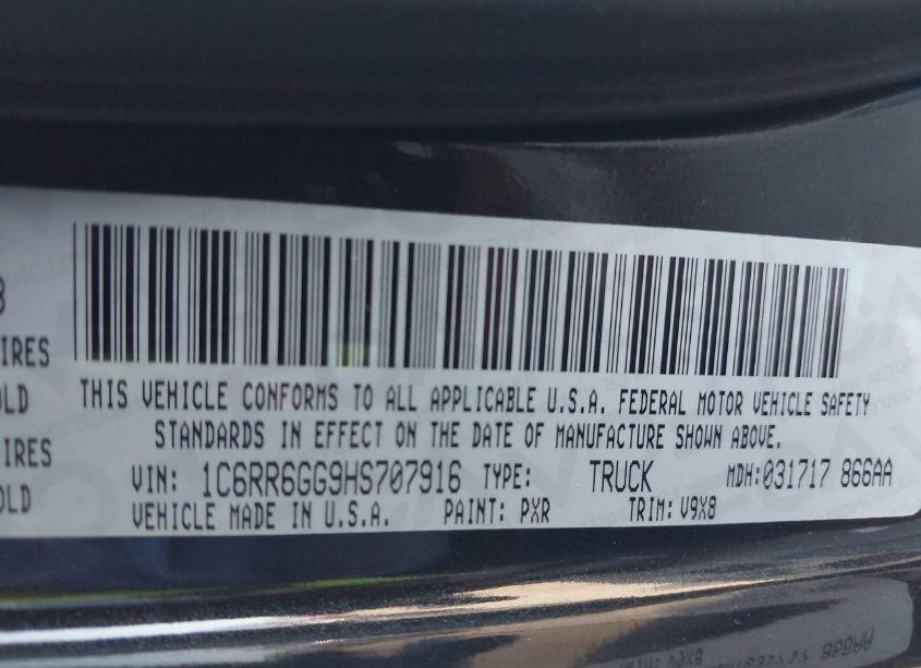 Photo 9 of 2017 Ram 1500 SLT 4X2 6'4 BOX (VIN 1C6RR6GG9HS707916)