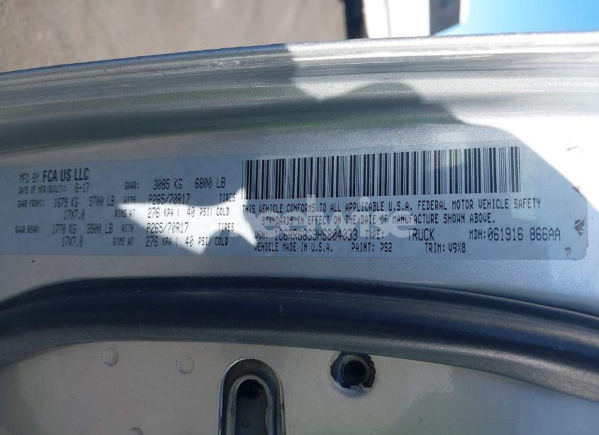 Photo 9 of 2017 Ram 1500 SLT 4X2 6'4 BOX (VIN 1C6RR6GG9HS804033)