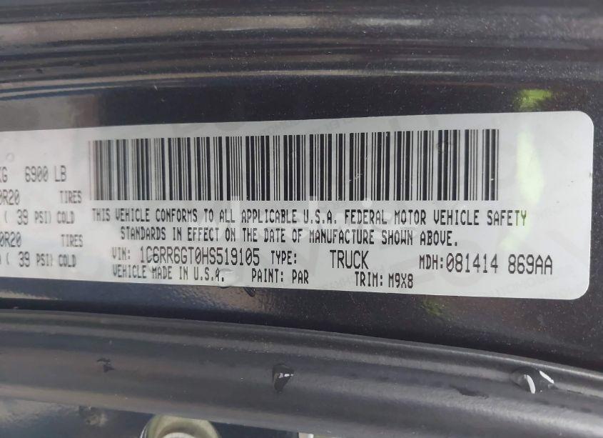 Photo 9 of 2017 Ram 1500 BIG HORN 4X2 6'4 BOX (VIN 1C6RR6GT0HS519105)