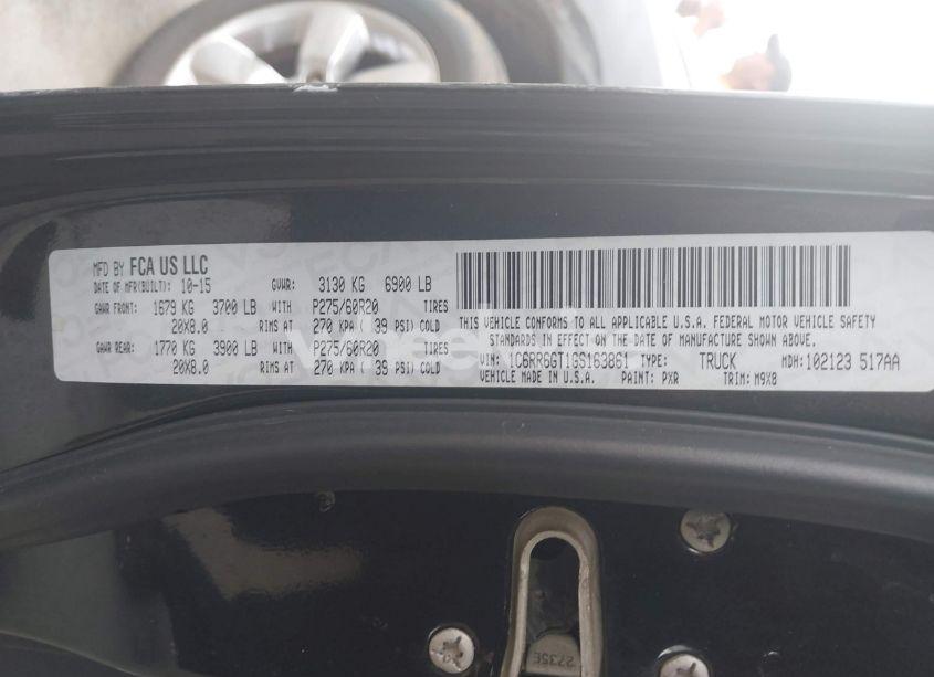 Photo 9 of 2016 Ram 1500 BIG HORN (VIN 1C6RR6GT1GS163861)