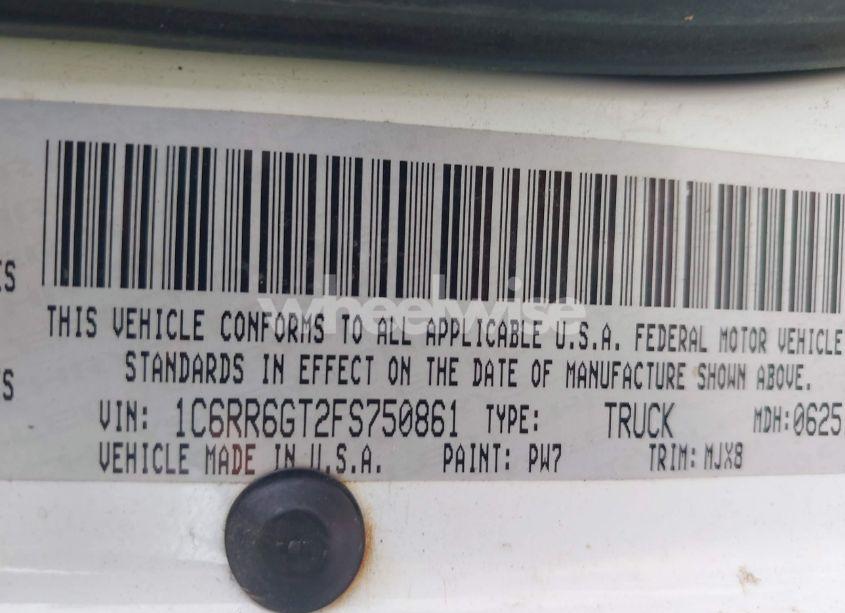 Photo 9 of 2015 Ram 1500 LONE STAR (VIN 1C6RR6GT2FS750861)