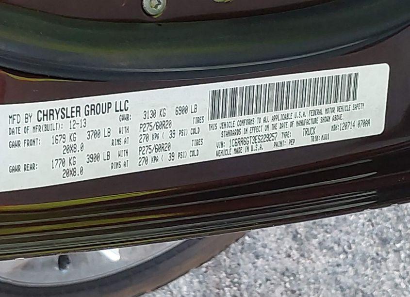 Photo 9 of 2014 Ram 1500 (VIN 1C6RR6GT3ES229257)