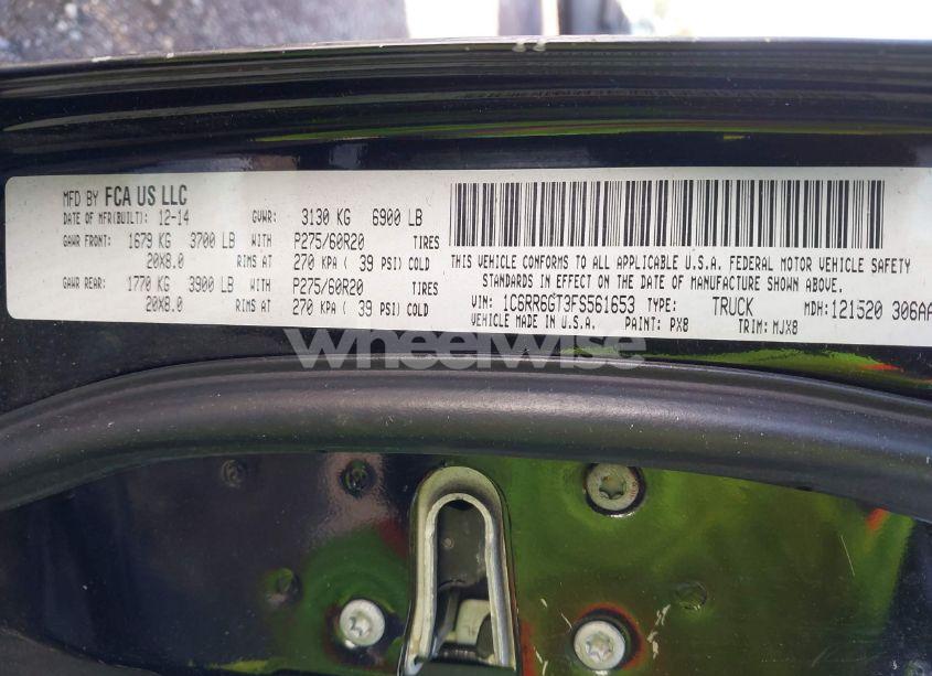 Photo 9 of 2015 Ram 1500 LONE STAR (VIN 1C6RR6GT3FS561653)