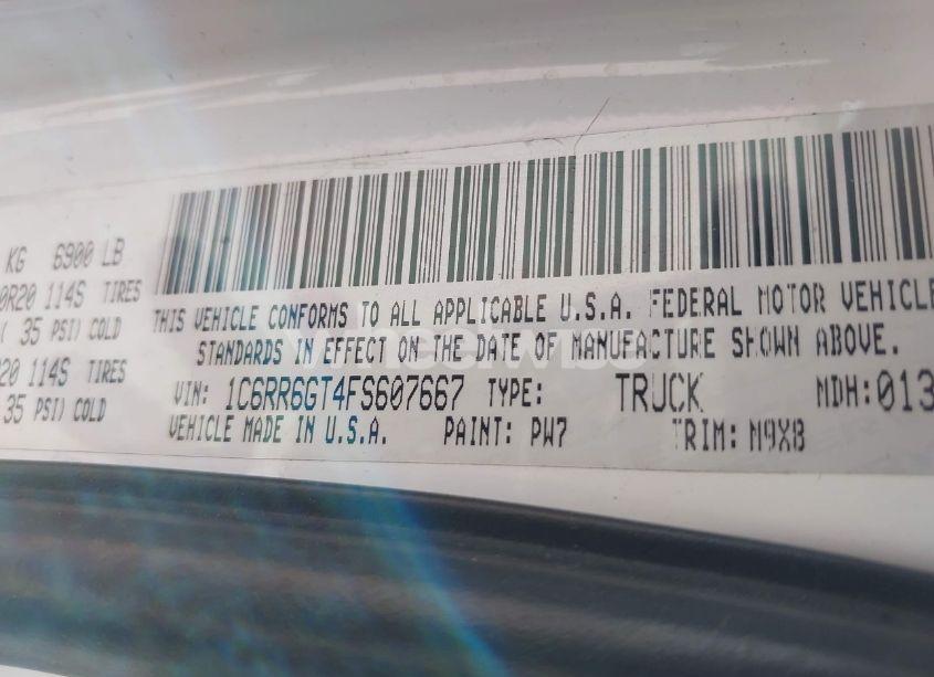 Photo 9 of 2015 Ram 1500 BIG HORN (VIN 1C6RR6GT4FS607667)