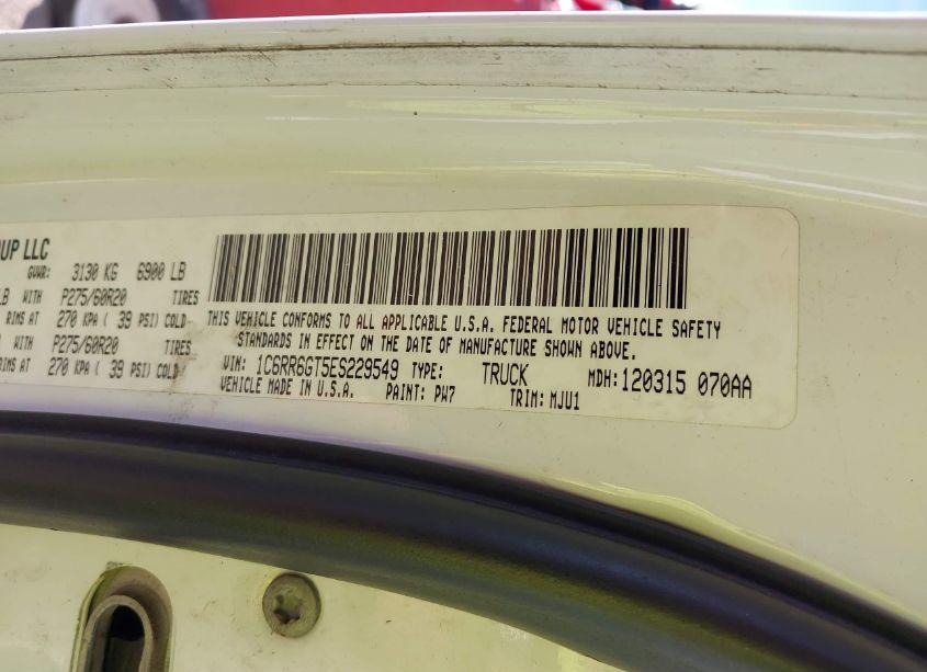 Photo 9 of 2014 Ram 1500 LONE STAR (VIN 1C6RR6GT5ES229549)