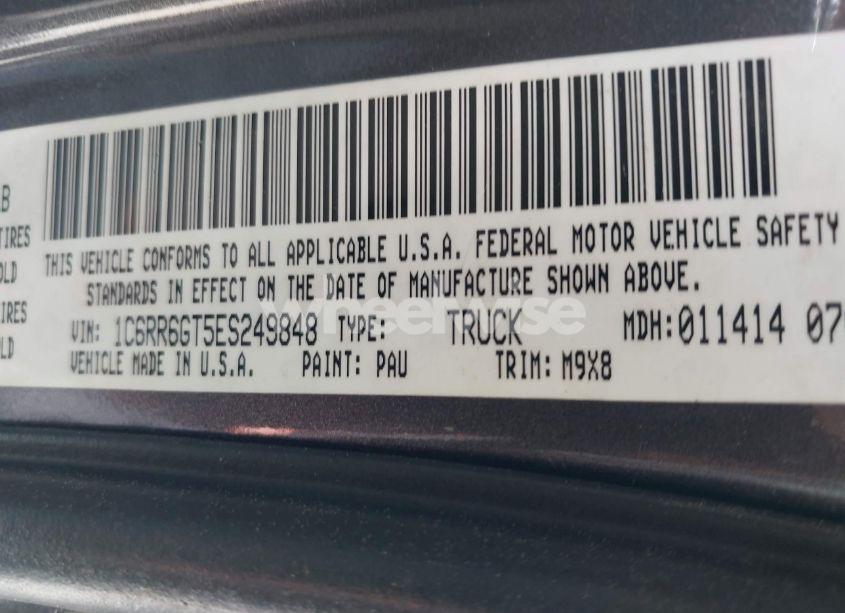 Photo 9 of 2014 Ram 1500 BIG HORN (VIN 1C6RR6GT5ES249848)