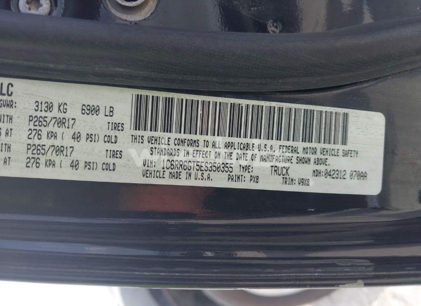 Photo 9 of 2014 Ram 1500 SLT (VIN 1C6RR6GT5ES350355)