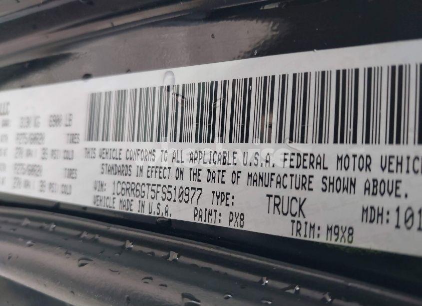 Photo 9 of 2015 Ram 1500 BIG HORN (VIN 1C6RR6GT5FS510977)