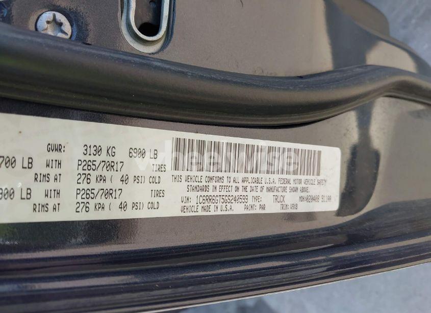 Photo 9 of 2016 Ram 1500 SLT (VIN 1C6RR6GT5GS240599)