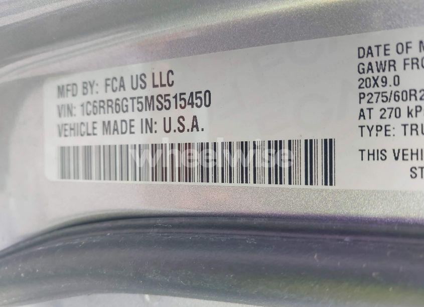 Photo 9 of 2021 Ram 1500 CLASSIC WARLOCK 4X2 6'4 BOX (VIN 1C6RR6GT5MS515450)