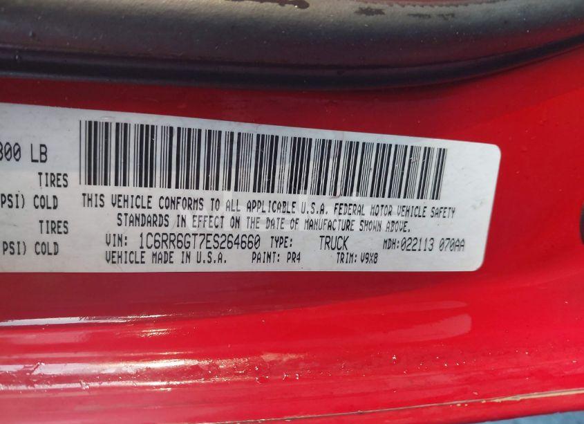 Photo 9 of 2014 Ram 1500 SLT (VIN 1C6RR6GT7ES264660)