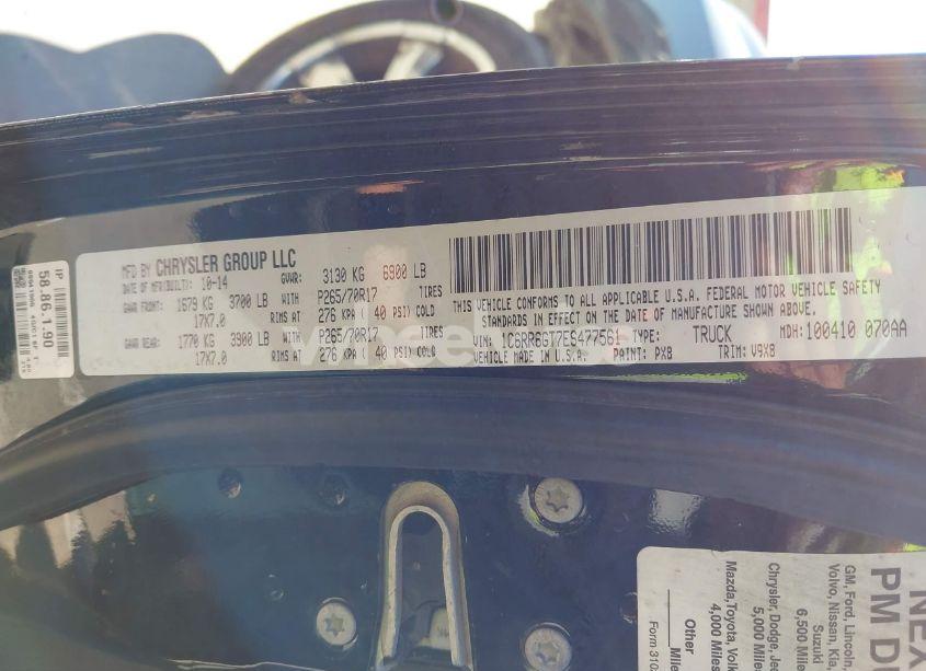 Photo 9 of 2014 Ram 1500 SLT (VIN 1C6RR6GT7ES477561)