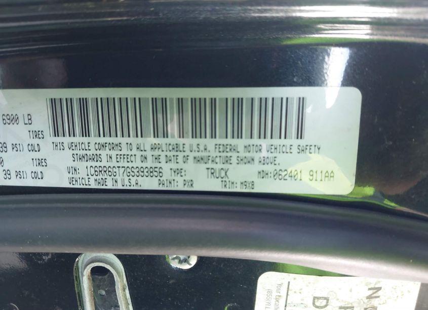 Photo 9 of 2016 Ram 1500 BIG HORN (VIN 1C6RR6GT7GS393856)
