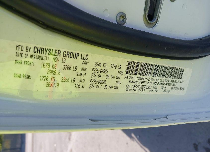 Photo 9 of 2013 Ram 1500 BIG HORN (VIN 1C6RR6GT8DS523817)