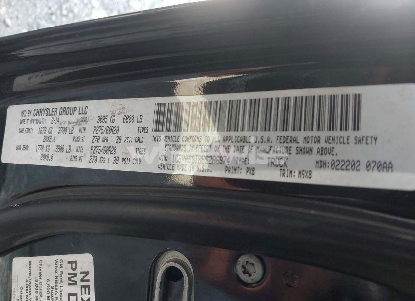 Photo 9 of 2014 Ram 1500 BIG HORN (VIN 1C6RR6GT8ES286974)