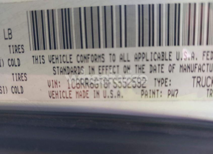 Photo 9 of 2015 Ram 1500 SLT (VIN 1C6RR6GT8FS552592)