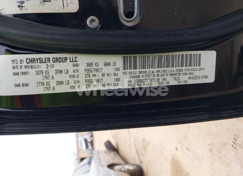 Photo 9 of 2014 Ram 1500 SLT (VIN 1C6RR6GT9ES271139)