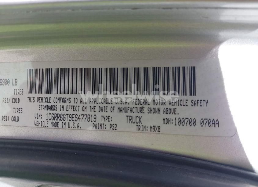 Photo 9 of 2014 Ram 1500 BIG HORN (VIN 1C6RR6GT9ES477819)